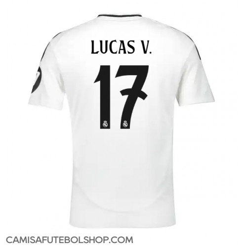 Camisa de time de futebol Real Madrid Lucas Vazquez #17 Replicas 1º Equipamento 2024-25 Manga Curta